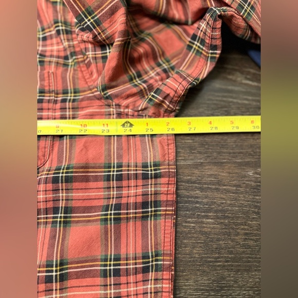 Denim & Supply Ralph Lauren Men's Red Plaid Shirt - Picture 2 of 3